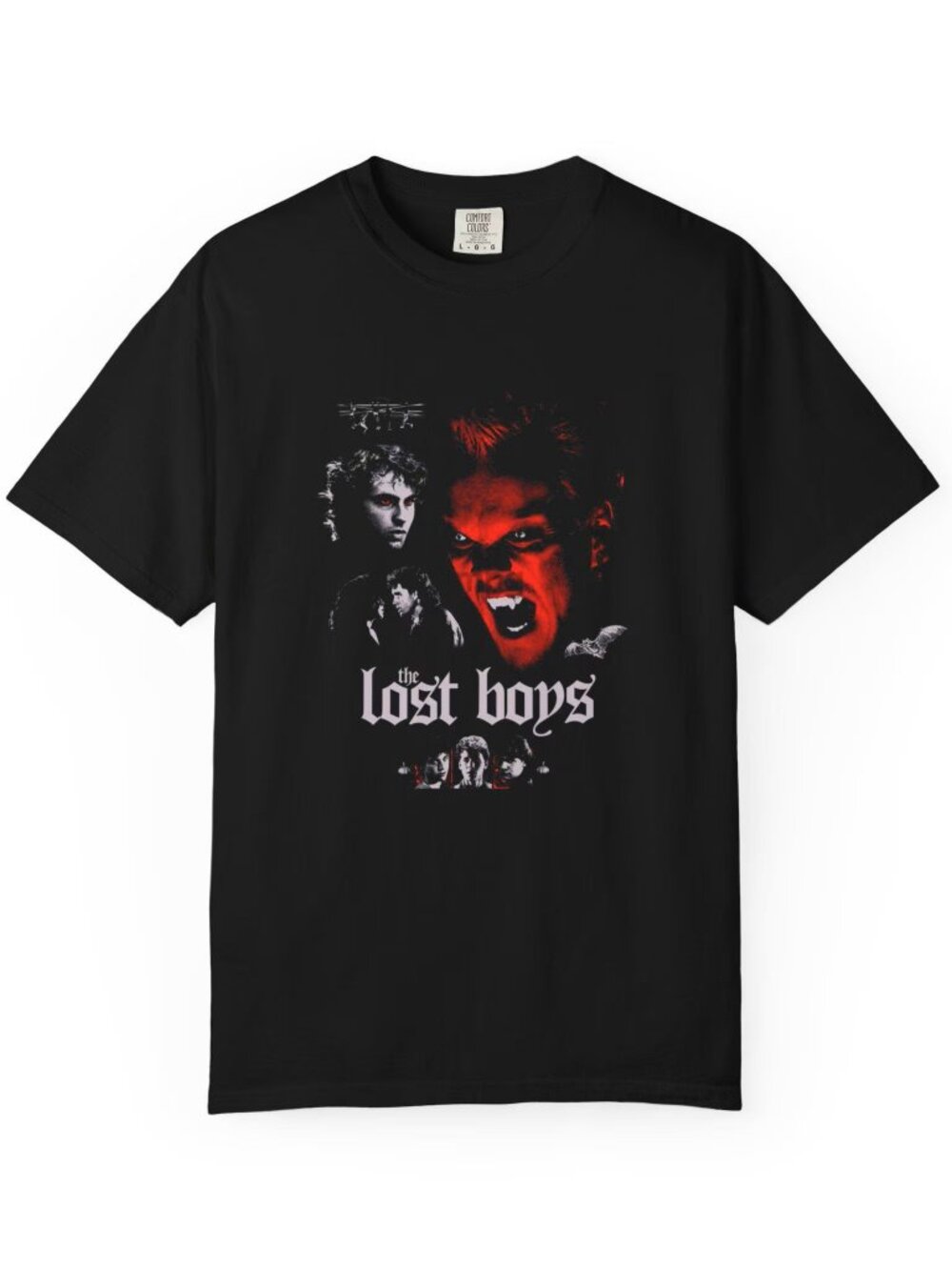 The Lost Boys Vampire Graphic T-shirt | Horror Movie Tee, Retro Goth Design